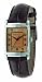 Emporio Armani Ladies  Brown Leather Strap Watch with Amber Dial