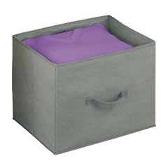 Wenko 4260080100 Faltbox Libert� - atmungsaktives Vlies, 39 x 32 x 30.5 cm, grau
