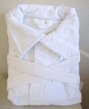 MARRIKAS Unisex X-LARGE Egyptian Cotton VELOUR WHITE ROBE