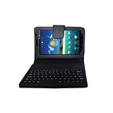 GSI Super Quality Wireless Waterproof Slim 2.0 Bluetooth Keyboard For Samsung Galaxy Tab P1000 - Built In Tablet Padded Protection Cover, Folio Stand (Personal Computers)
