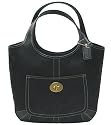 AUTHENTIC COACH ERGO SIGNATURE LARGE BUSINESS SHOPPING BABY TOTE 10767 (Black) Very Classy!