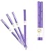 Purple Chopsticks Set with Fish Design, Set of 8