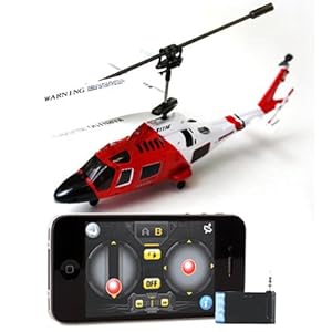 iPhone iPad Controlled Syma S111 -3 Channel RC Helicopter iCopter Mini Palm Size US Coast Guard