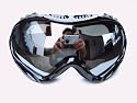 SKIBRILLE - SNOWBOARDBRILLE - DOUBLE LENS ULTRA SILVER FLASH!