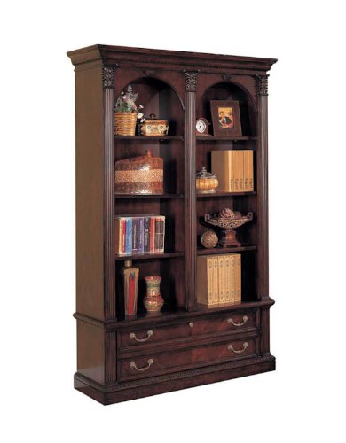 Double Bookcase with File by DMI Office Furniture