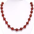 EXP Handmade Carnelian Agate & Silver Necklace
