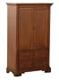 Status Series 400 Armoire, Walnut