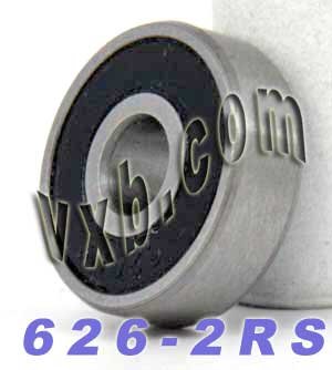 626-2RS Bearing 6x19x6 Sealed Miniature Ball Bearings