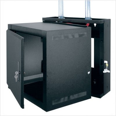 Middle Atlantic Products EWR-10-22SD 10U 17 inch Deep EWR Series Economical Pivoting Wall Rack with Solid Door