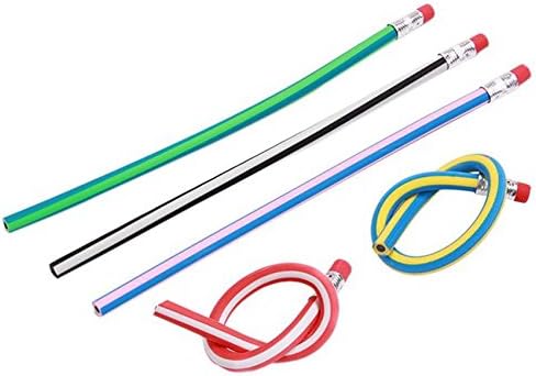 LivLo 5 Pcs Cute Colorful Magic Flexible Bendy Bending Soft Pencil for Kids Writing
