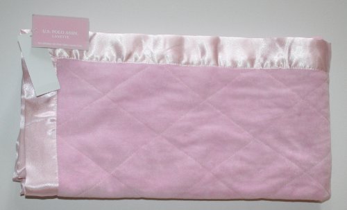 U.S. Polo Assn Girl's Baby Blanket - Pink Bow