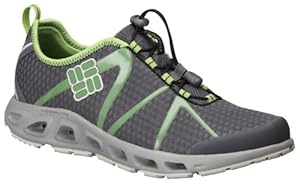 Columbia Men's Powerdrain II Water Shoe,Charcoal/Fluoro Green,7 M US