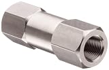 Parker C Series Stainless Steel 316 Check Valve, 1 psi Cracking Pressure, 1/4