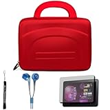 Red eBigValue Protective Hard Nylon Cube Carrying Case with Handles For Sam ....