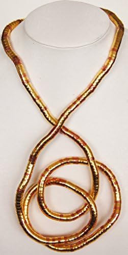 Bendable Necklace By Snake Twist Gold and Rose Gold Medium 6mm