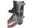 European Swiss Motorcycle Vintage Leather Boot Gaiters