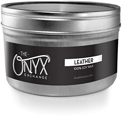 Leather Scented Travel Tin Candle