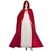Acediscoball Women's Velvet Cape with Hood Halloween Witch Costume Cloak