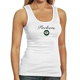 NCAA Green Bay Packers Womens Iconic Tank Top - White (Medium)