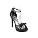 Platform Ankle Strap Dress Sandals Black