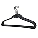 Prettyia Cascade Hangers Black Steel Swivel Hooks -Slim, Sturdy Saves You Extra Space - Set of 10