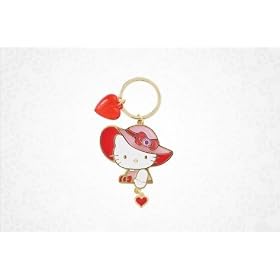 Hello Kitty Charm Keyring: Heart