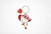Hello Kitty Charm Keyring: Heart