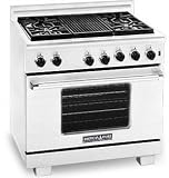 ARR364GRI American Range 36" Residential Gas Range 4 Burners and Grill - Stainless Steel