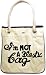 Im I'm not a plastic bag in Tote/Shopping Bag-Black Trim