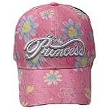 PINK FLOWERS GLITTER YOUTH GIRL HAT CAP FASHION ADJ NEW