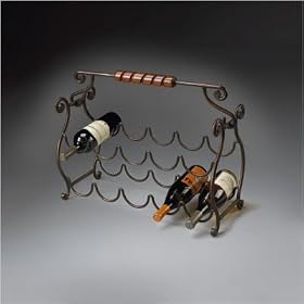 Metalworks Wine Rack in Metal Finish