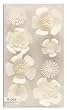 Martha Stewart Crafts 3 Dimensional Stickers Flowers White By The Package