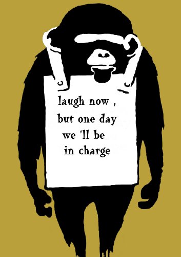 BANKSY ART Print Poster( Laugh Now But one day)) Approximate size 11.7" x 16.5"- 297mm x 420mm