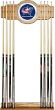 Columbus Blue Jackets Pool Cue Rack With Mirror