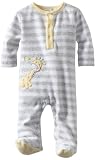 ABSORBA Unisex-Baby Newborn Neutral Velour Footie