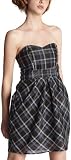 Roxy Junior's Punk Princess Plaid Strapless Party Dress