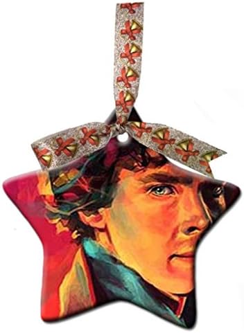 Sherlock Holmes Benedict Cumberbatch Custom Personalized Star Ceramic Ornaments Crafts Home Decoration Ornaments Christmas Gift
