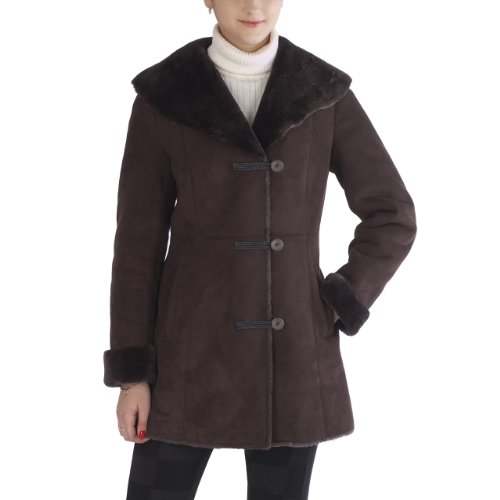 BGSD Women's Faux Shearling Pant Coat product image