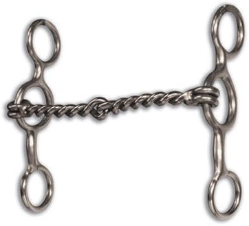 Equine Performance Short Shank Twisted Wire Snaffle Bit