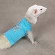 Biddie Buddies Ferret Rhinestone Tee Lrg Blue