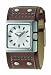 Fossil JR97515 Gents Brown Leather Cuff Watch With Stud Detail