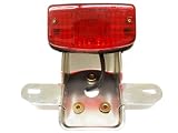 CUSTOM TAIL LIGHT BRAKE LIGHT ATV SCOOTER QUAD MOTORCYCLE BULB LENS 50CC 70CC 90CC 110CC LICENSE PLATE BRACKET