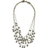 ABS Jewelry Abs Multi Row Gold And Chanel Crystal Necklace