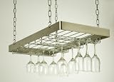 Rogar International Hanging Glass Wine Rack