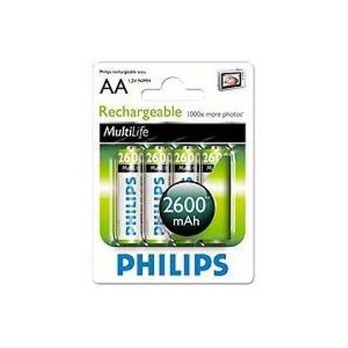 Philips Multi Life NiMH Akku AA Mignon 2600 mAh 4er Pack Preisvergleich