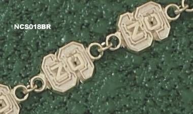 Buy North Carolina State Wolfpack 14KT Gold S NC 3 8 Bracelet 7.5 by Logo Art now!