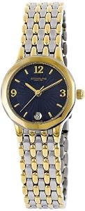 Stuhrling Original Women's 604.12226 Classic Ascot Marquis Swiss Quartz Ultra Slim Date Two Tone Watch
