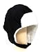 W100 Black Unisex Adult Mens Womens Winter warm Corduroy trooper hats in black and brown one size fits most