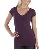 Juniors' Mossimo Supply Co. Short-Sleeve V-Neck Tee - Plum Sherry
