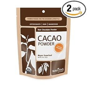 Navitas Naturals Cacao Powder, 16-Ounce Pouches (Pack of 2)